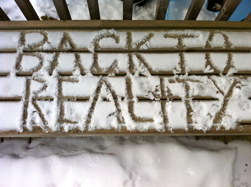 Snow-covered Bench — White, Calm