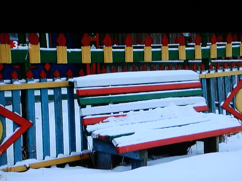 Snow-covered Bench — White, Cold
