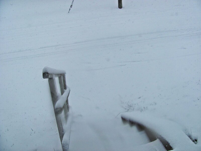 Snow-covered Bench — White, Cold, Winter, Photograph