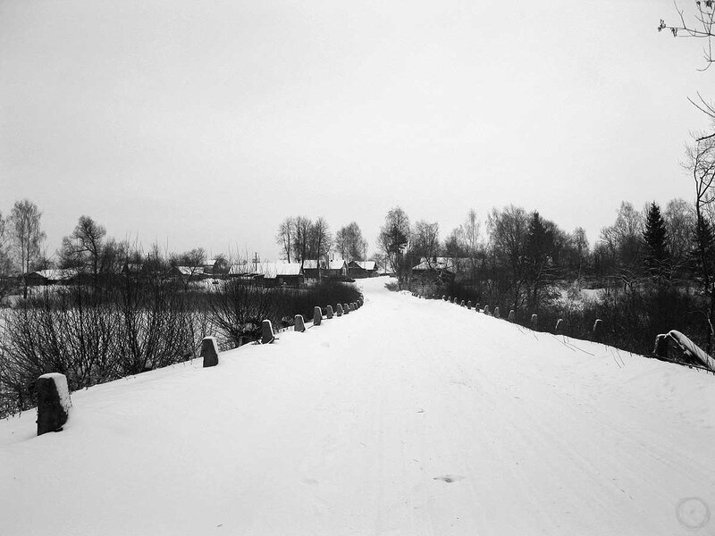 Snow-covered Bridge — Black, Quiet
