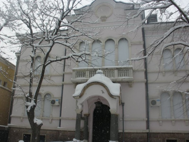 Snow-covered Building