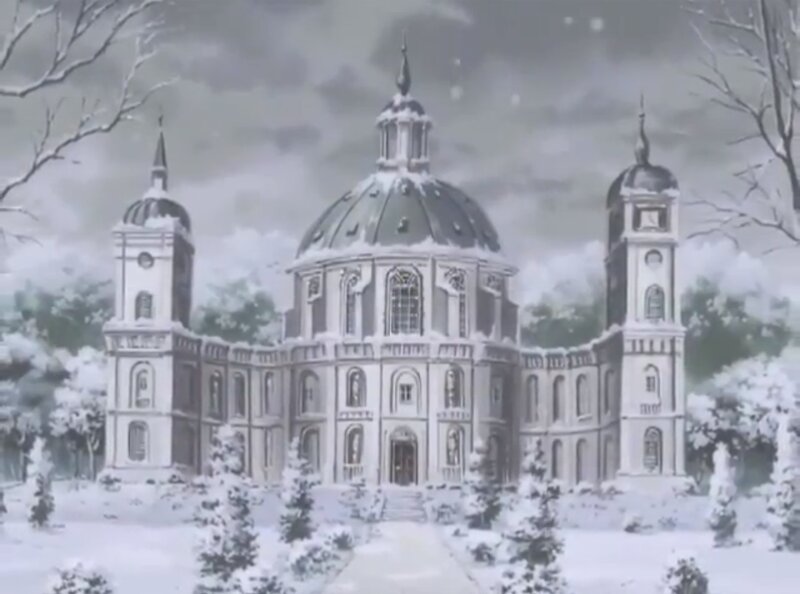Snow-covered Building — White, Serene
