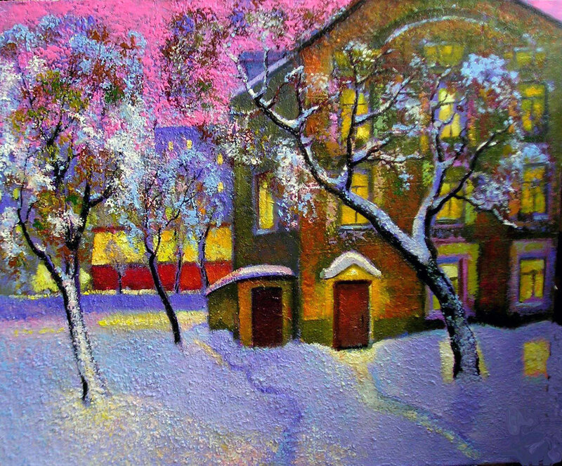 Snow-covered Buildings