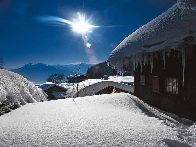 Snow-covered Cabin — White, Serene, Winter, Photograph, Icicles