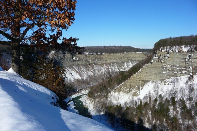 Snow-covered Canyon — Blue