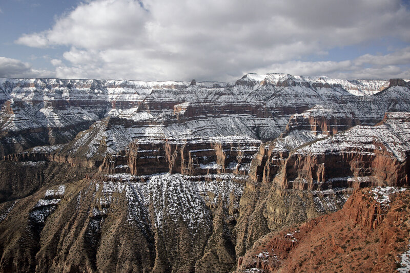 Snow-covered Canyon — Brown, Dramatic, Winter