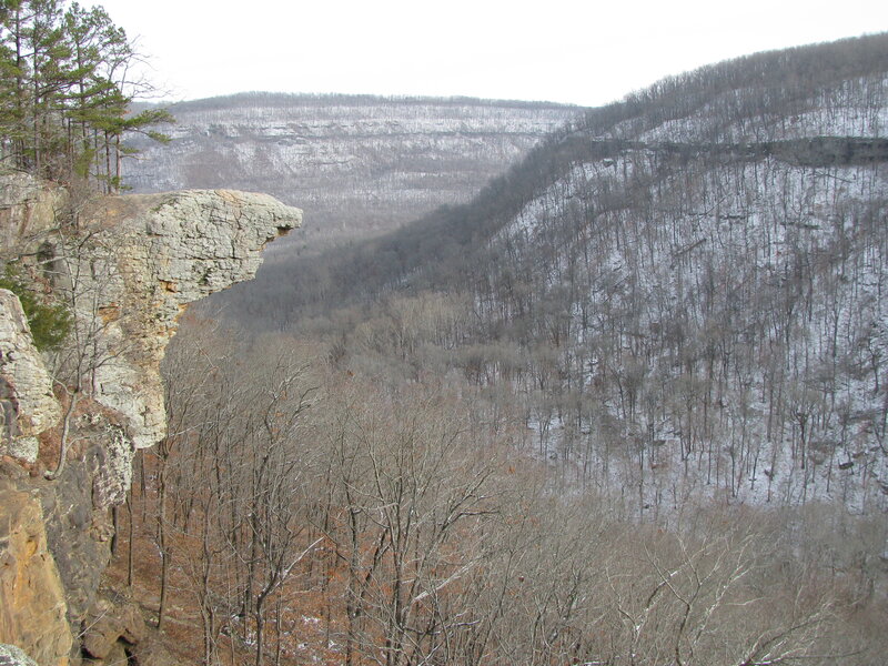 Snow-covered Canyon — Gray