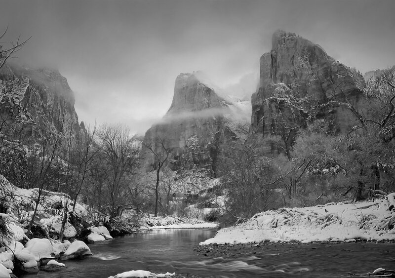 Snow-covered Canyon River