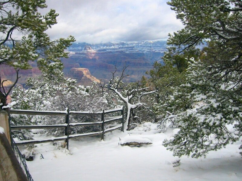 Snow-covered Canyon View