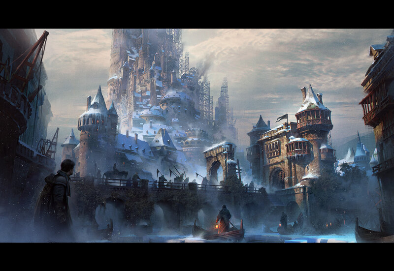 Snow-covered Castle City
