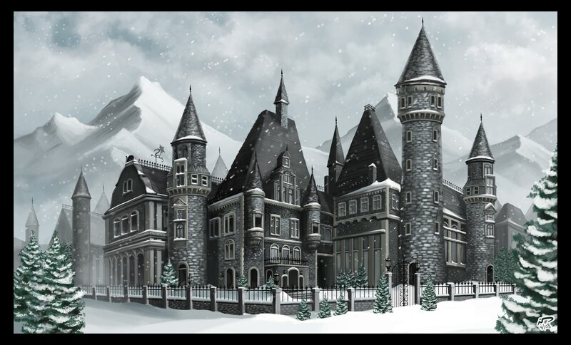 Snow-covered Castle — Gray, Cold
