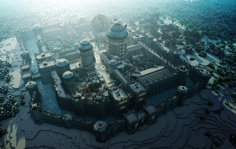 Snow-covered Castle — Gray, Serene