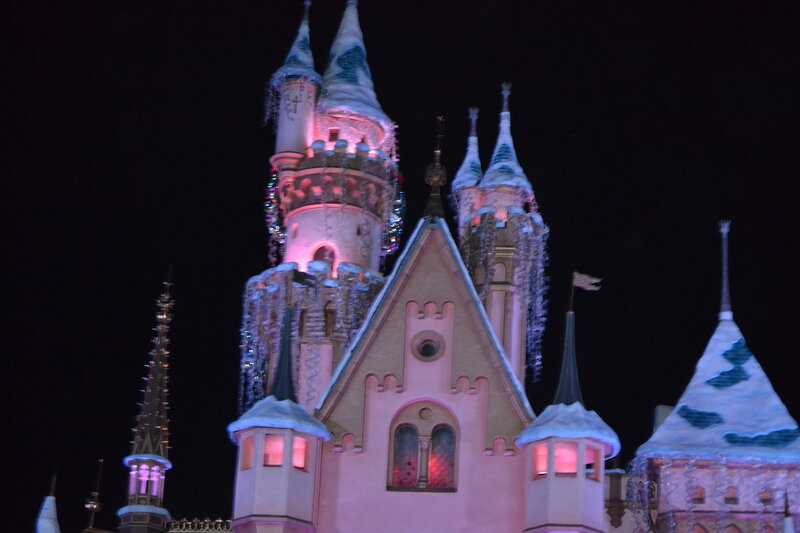 Snow-covered Castle — Pink