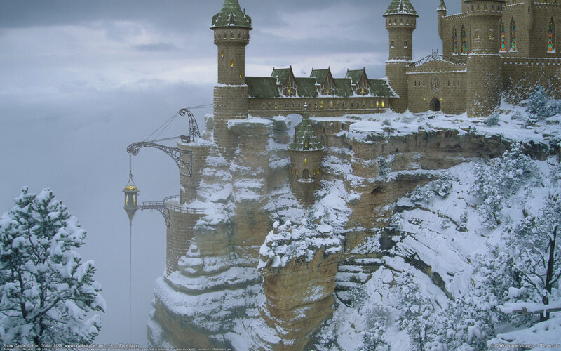 Snow-covered Castle