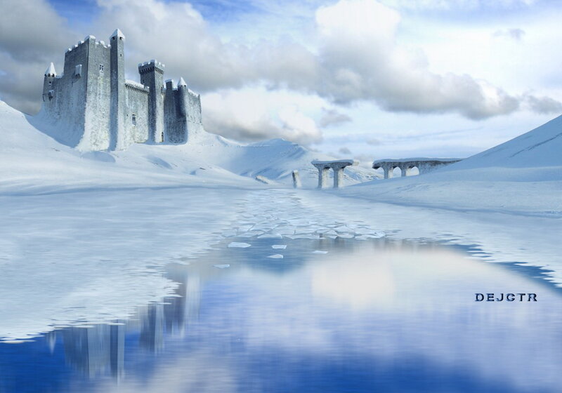 Snow-covered Castle — White, Cold, Winter
