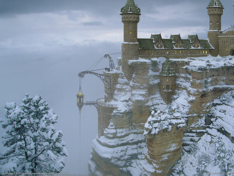 Snow-covered Castle — White, Dramatic