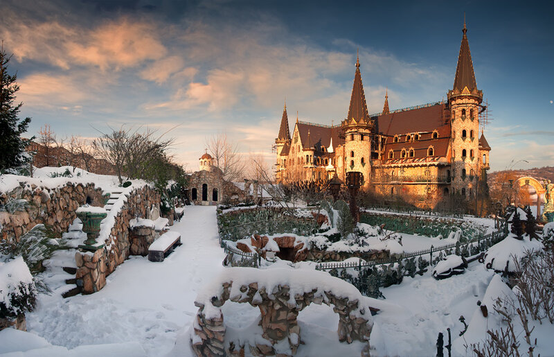 Snow-covered Castle — White, Serene