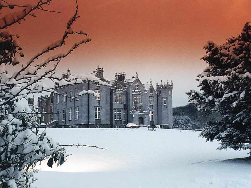 Snow-covered Castle — White, Serene, Winter, Photograph