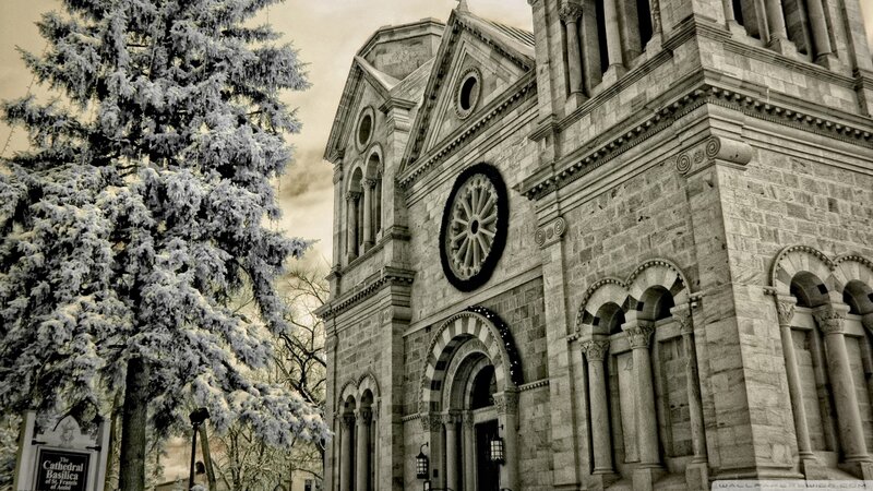 Snow-covered Cathedral — Gray