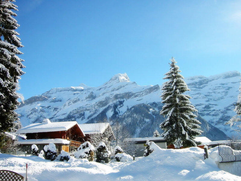 Snow-covered Chalet