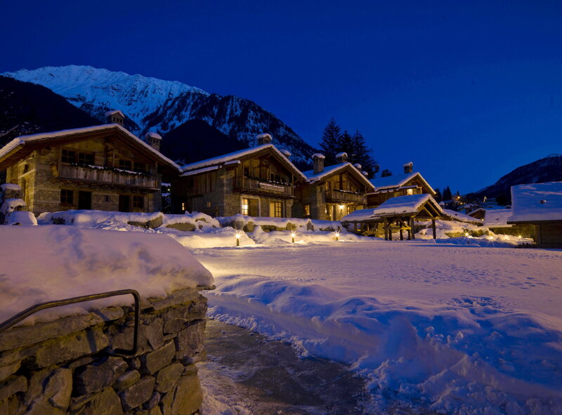 Snow-covered Chalets