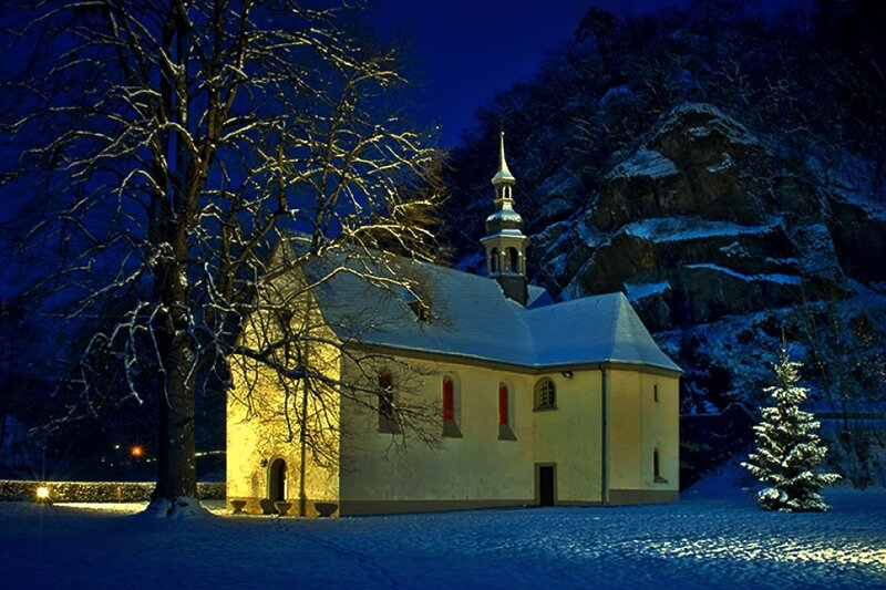 Snow-covered Chapel