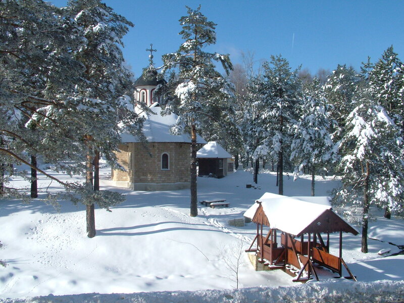 Snow-covered Church — White, Serene