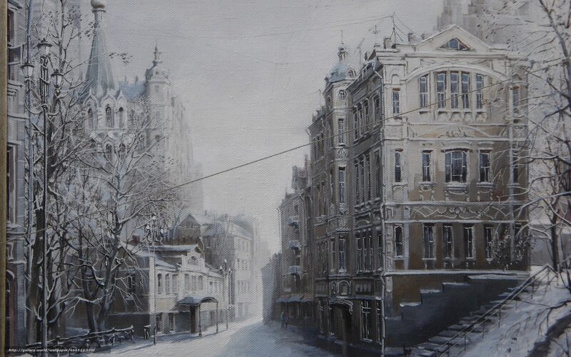 Snow-covered City Street — White, Quiet