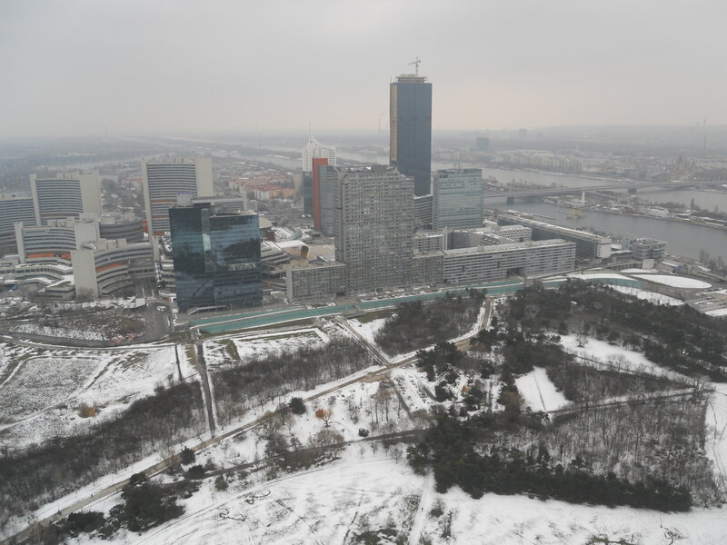 Snow-covered Cityscape — Gray