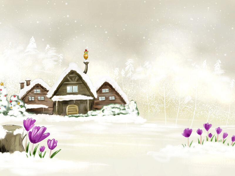 Snow-covered Cottages