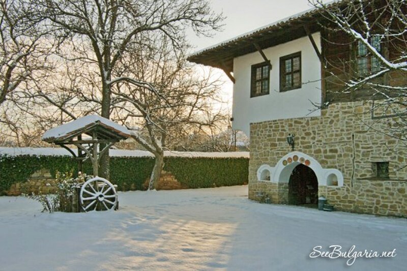 Snow-covered Courtyard