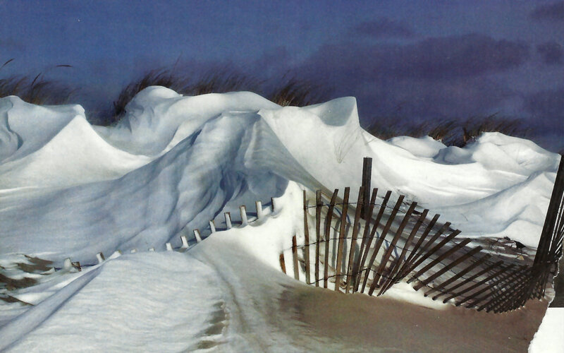 Snow-covered Dunes — White