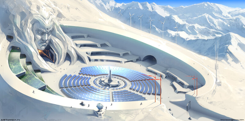 Snow-covered Facility