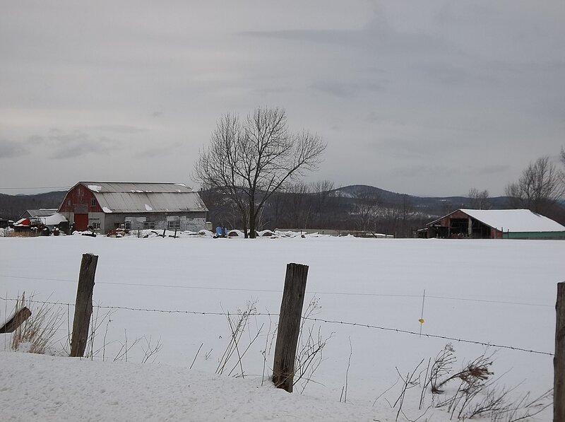 Snow-covered Farm