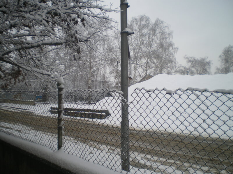Snow-covered Fence — White, Cold, Winter