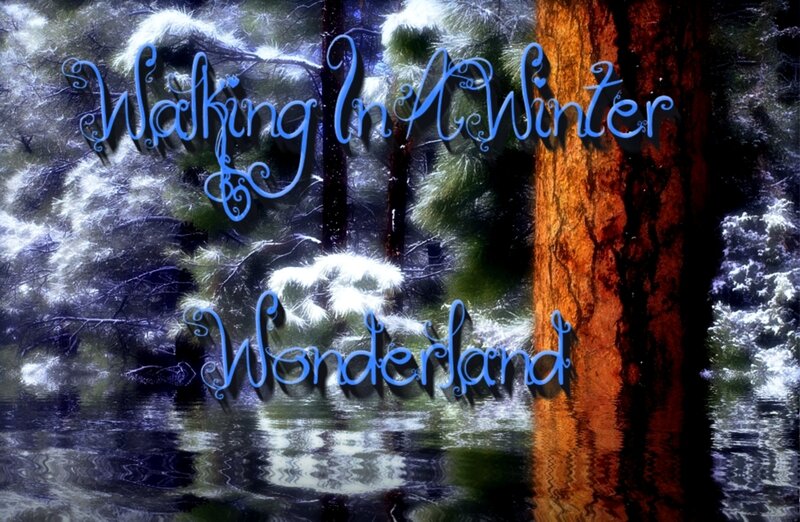 Snow-covered Forest — Blue, Serene, Winter, Digital Art, Trees