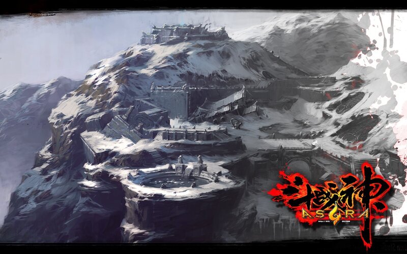 Snow-covered Fortress — Gray, Dramatic, Desolate