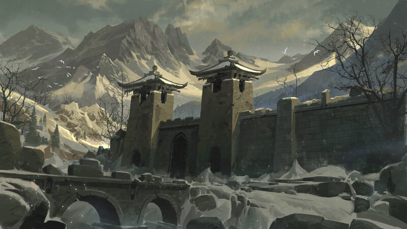 Snow-covered Fortress — Gray