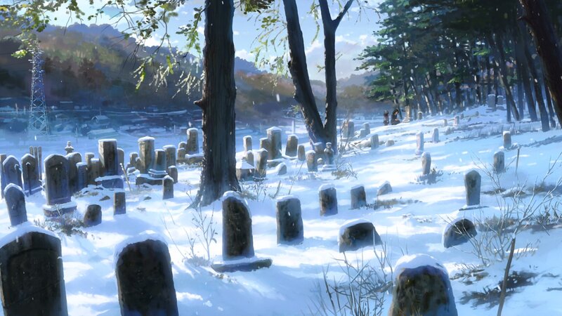 Snow-covered Graveyard