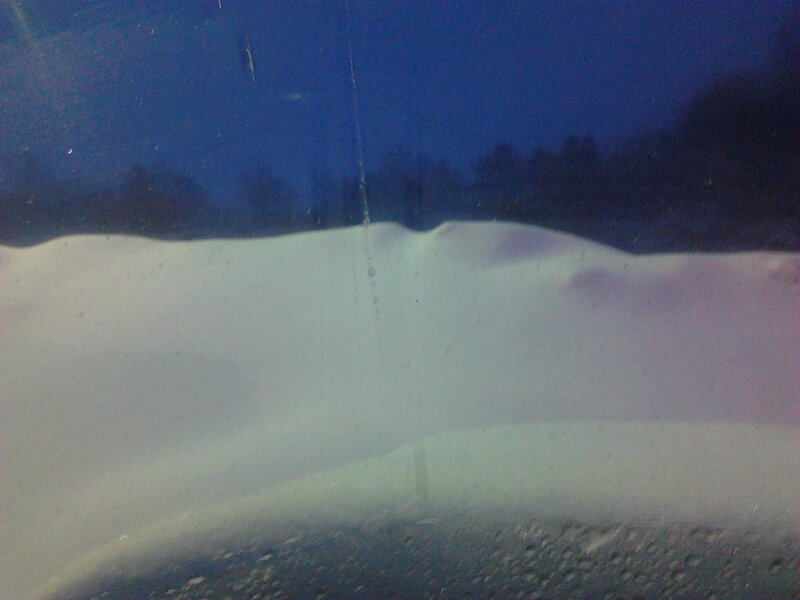 Snow-covered Ground at Night