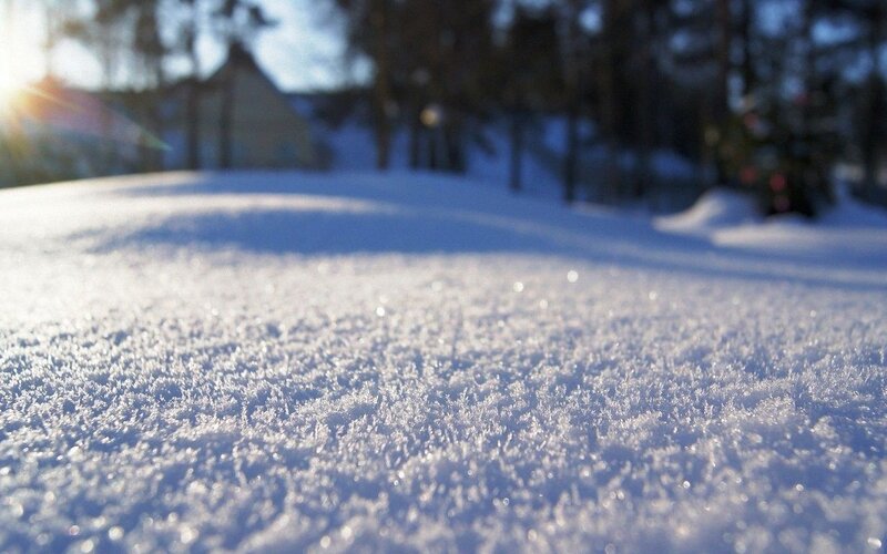 Snow-covered Ground — White, Serene