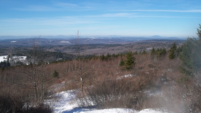 Snow-covered Hills and Trees