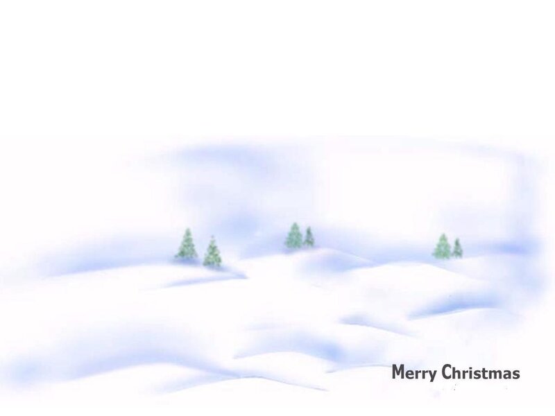 Snow-covered Hills with Trees