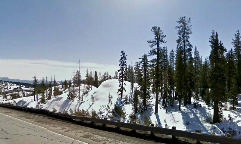 Snow-covered Hillside — White, Serene, Winter
