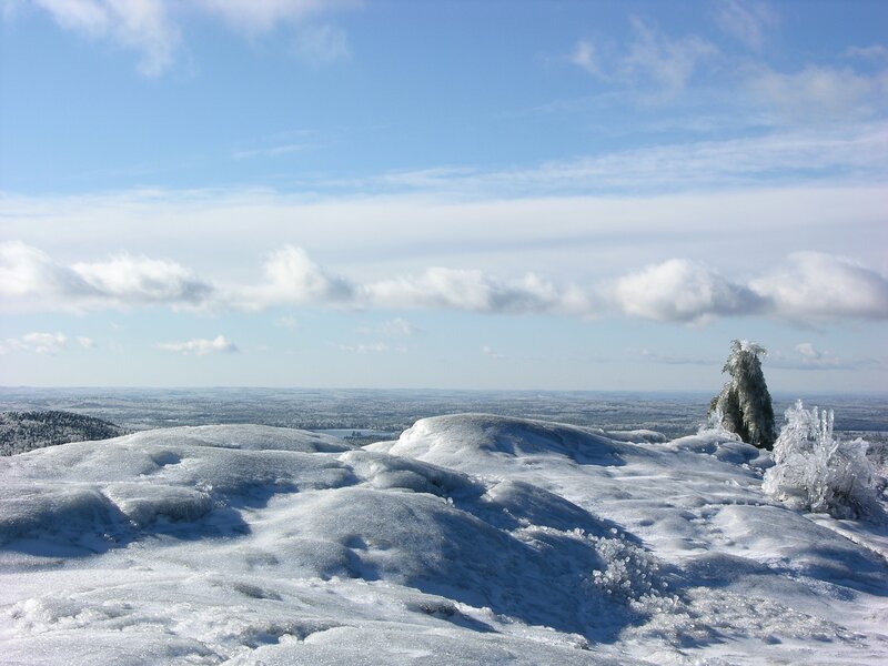 Snow-covered Hilltop