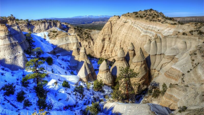 Snow-covered Hoodoos — Blue