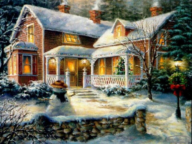 Snow-covered House