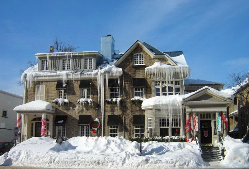 Snow-covered House — White, Cold