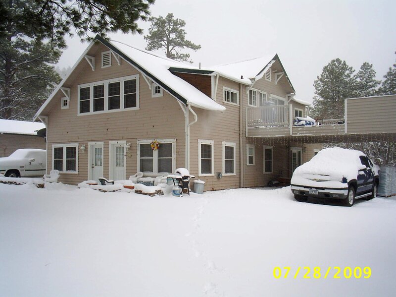 Snow-covered House — White, Cold, Winter, Photograph