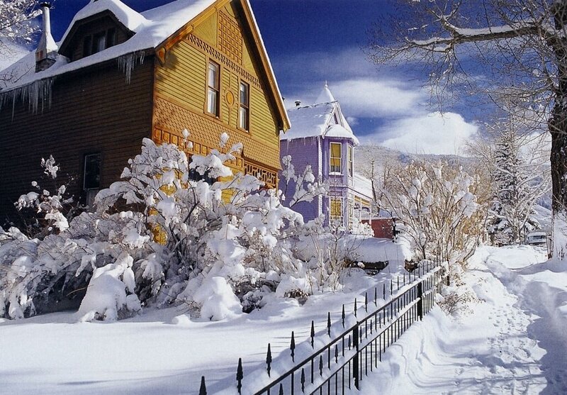 Snow-covered Houses